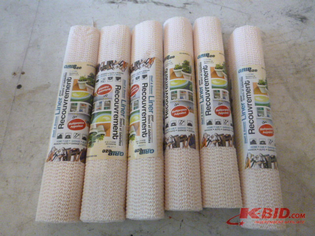 6 Rolls of Grip-Eze Shelf and Drawer Liners