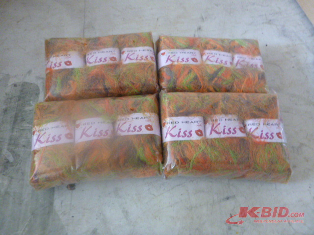 4 Packs of Red Heart Kiss Yarn