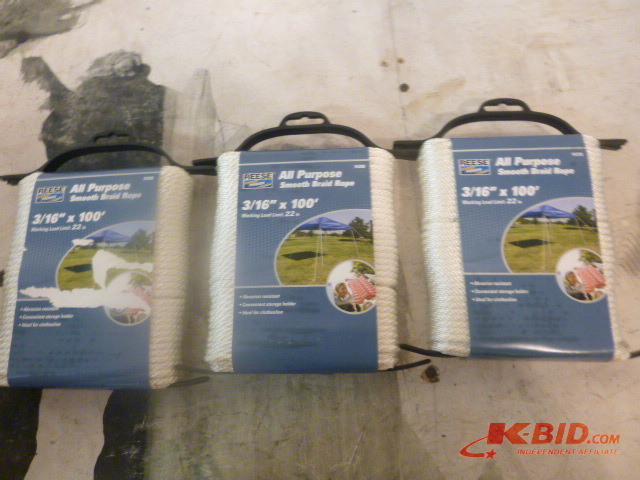 3 Spools of Braid Rope