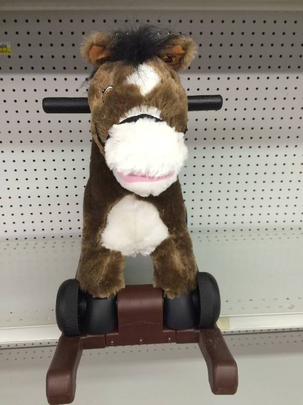 lot 7 image: rocking roller two in one horse