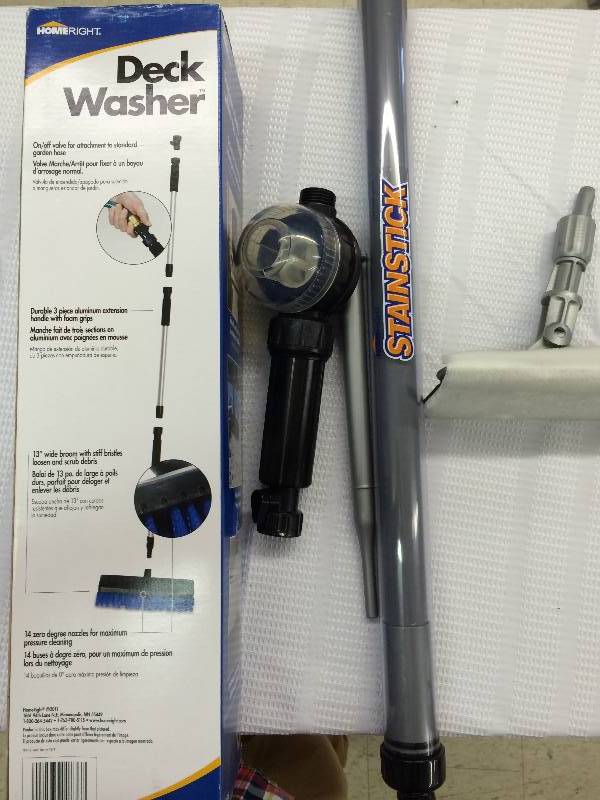 lot 12 image: deck washer and stain stick