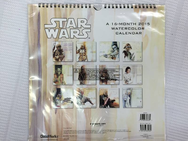 lot 70 image: 2015 star wars calender