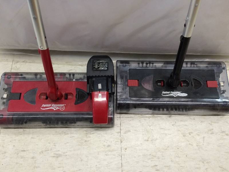 lot 80 image: two swivel sweeper g2 brooms