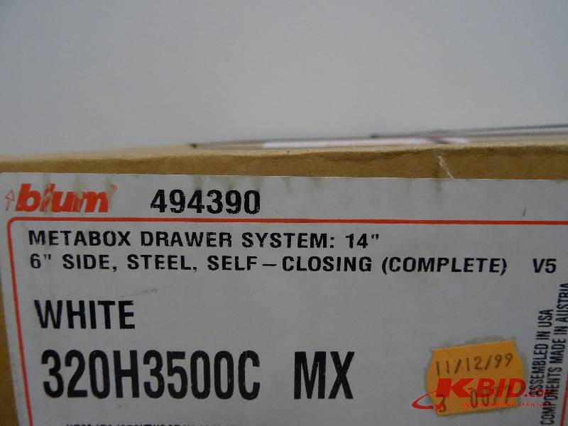 6 side metal drawer slides.