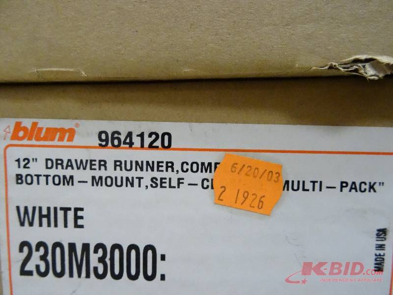 12 btm mount metal drawer slides