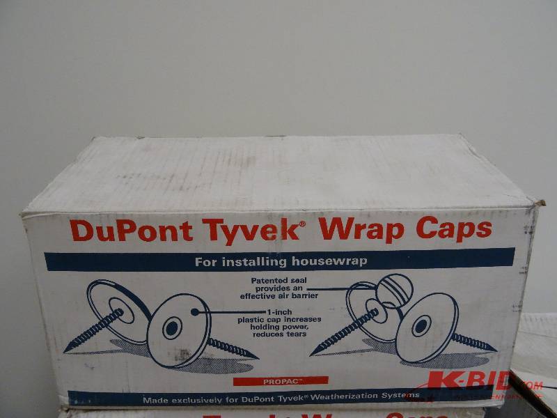 Dupont Tyvek wrap caps.