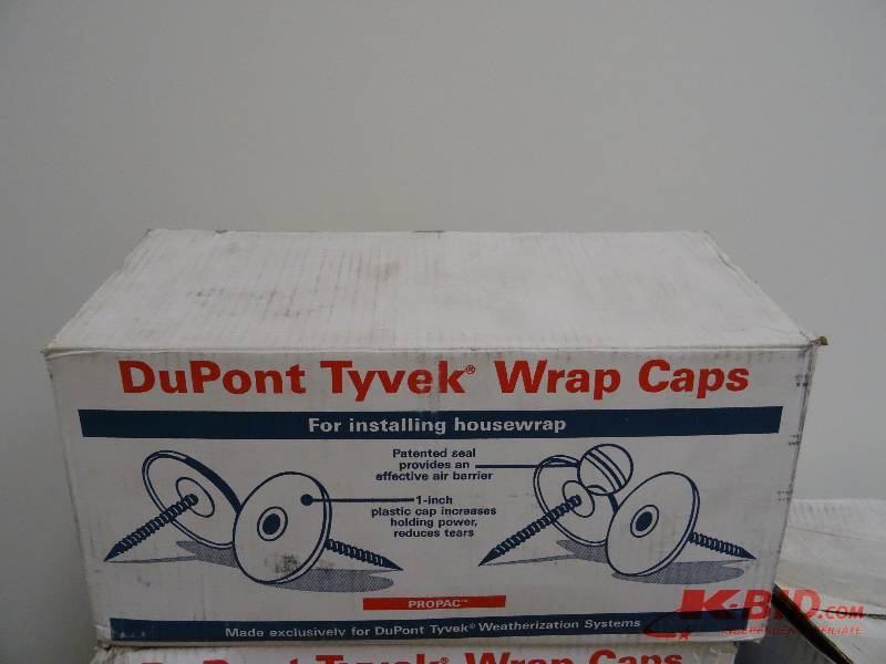 Dupont Tyvek wrap caps.