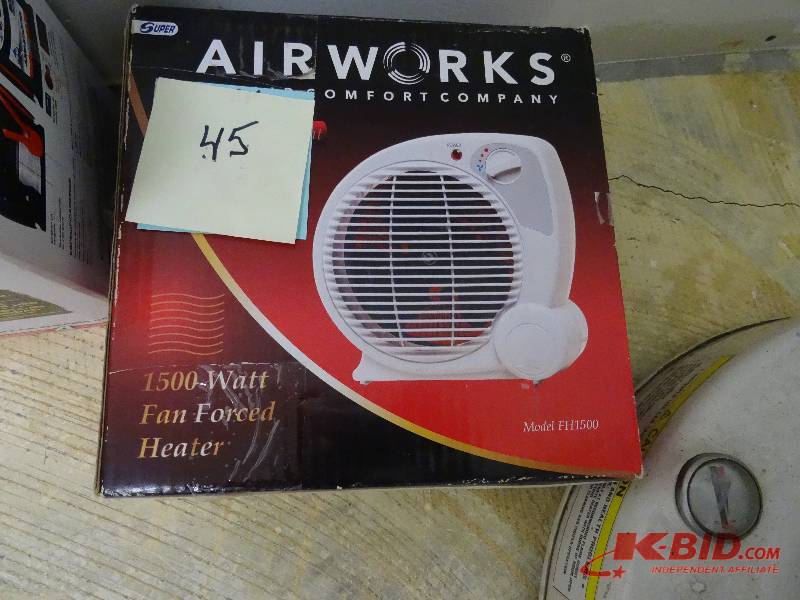 Air works heater. 1500 watt.