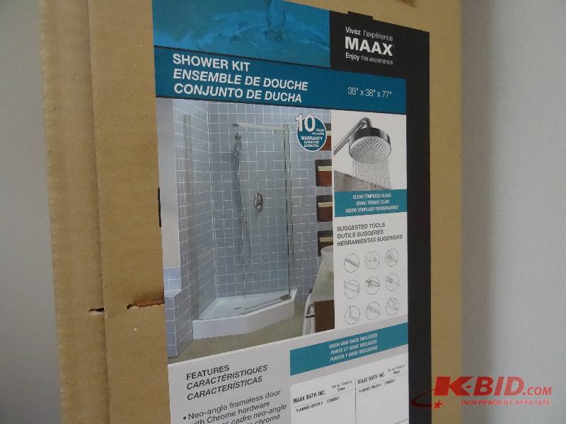 Maxx shower kit. 38 x 38 x 77.