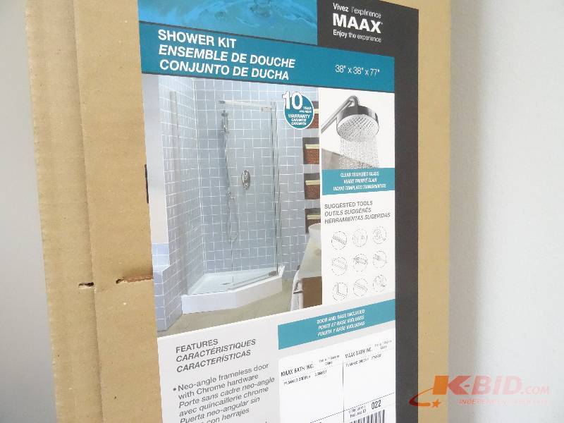 Maxx shower kit. 38 x 38 x 77.