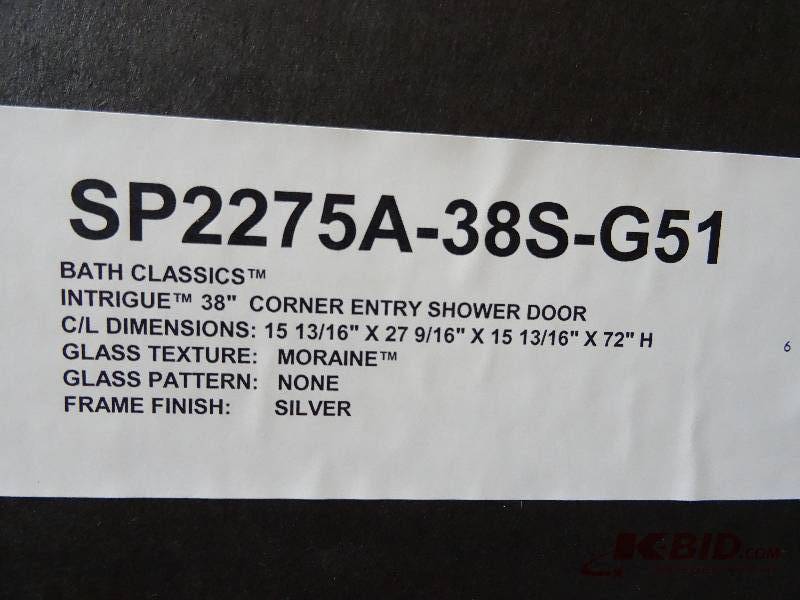 Sterling 38 corner enter shower door