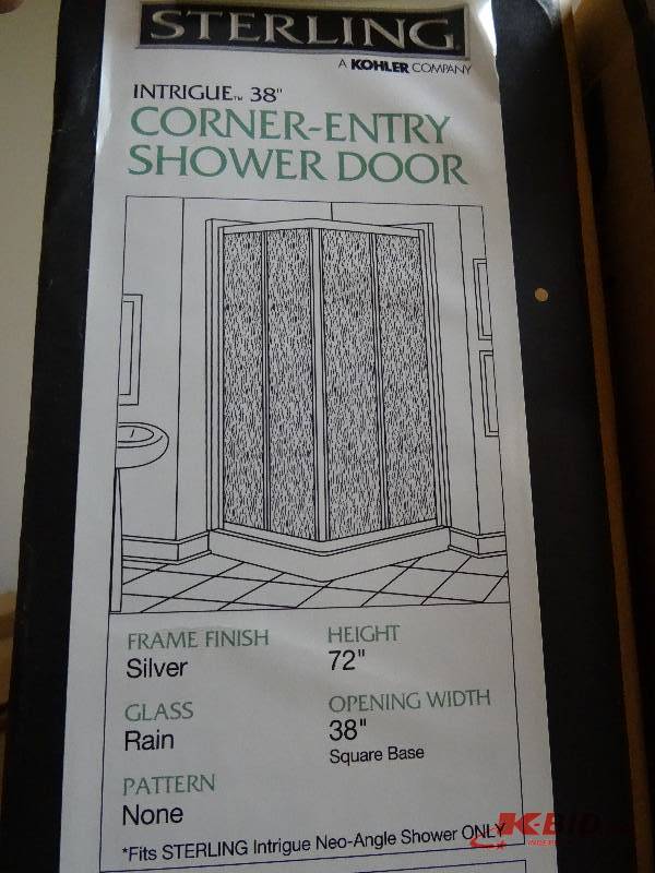 Sterling 38 corner entry shower door