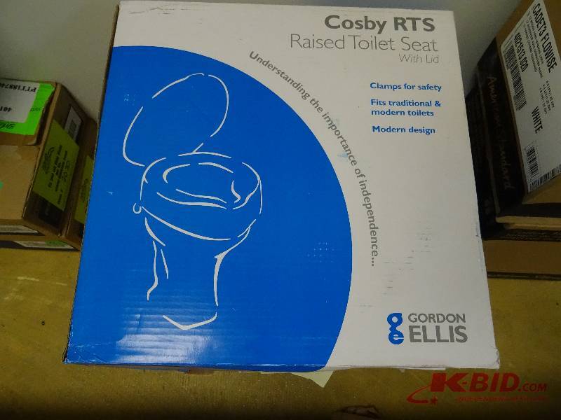 Cosby RTS raised toilet seat.