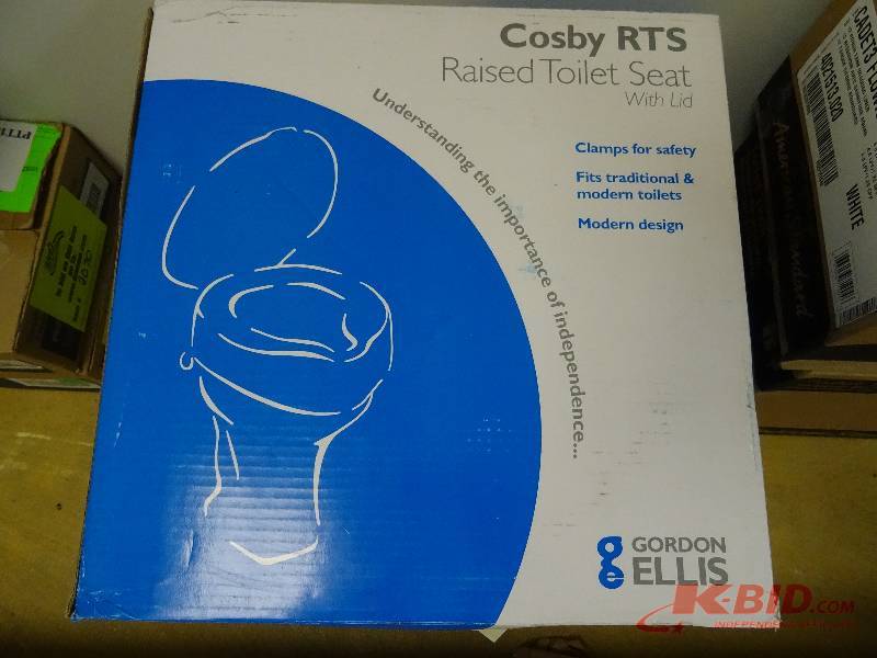 Cosby RTS raised toilet seat.
