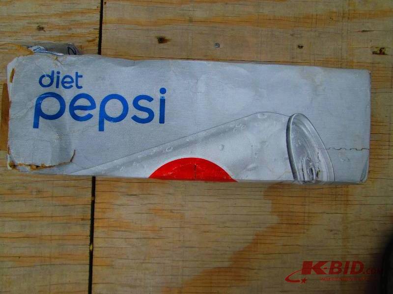 12 pack of diet Pepsi, damaged case...