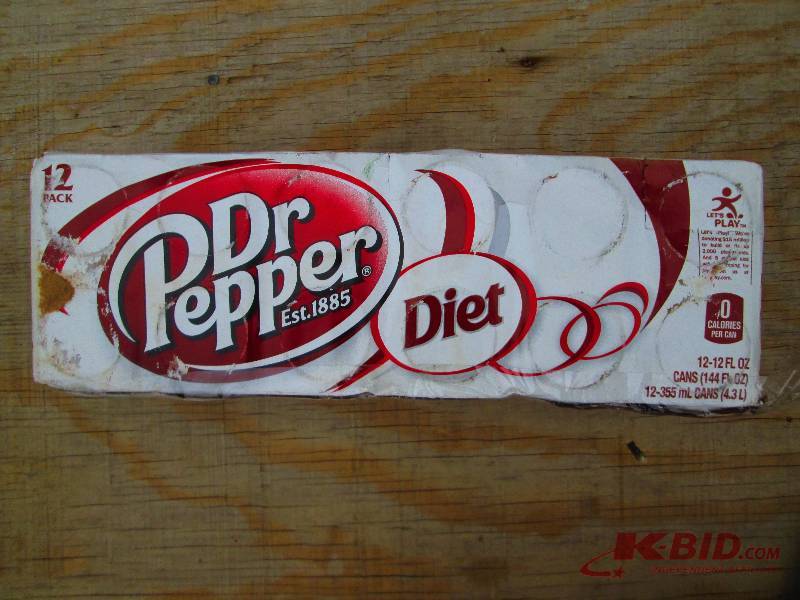 12 pack of Dr. Pepper diet, damaged...