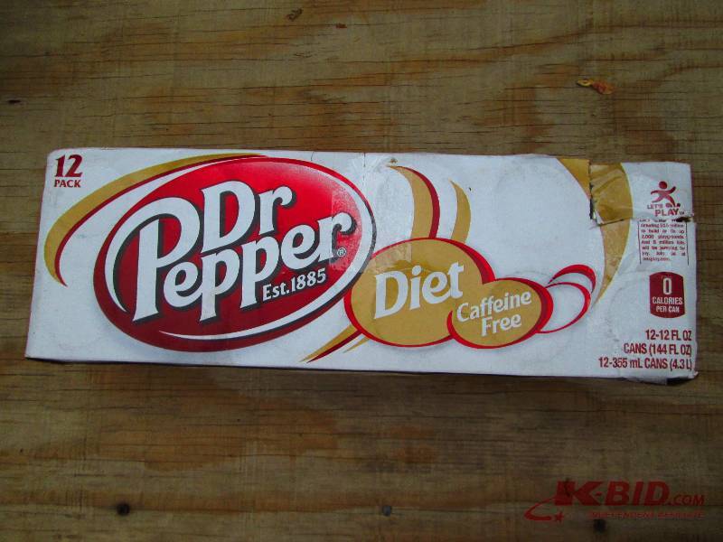 11 pack of diet Dr. Pepper, one can...