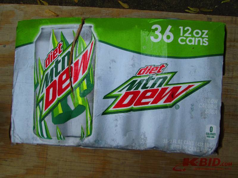 35 pack of diet Mountain Dew, one c...