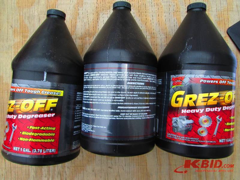 Grez Off shop degreaser, 3 one gall...