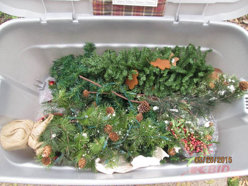 Lot of holiday greenery...