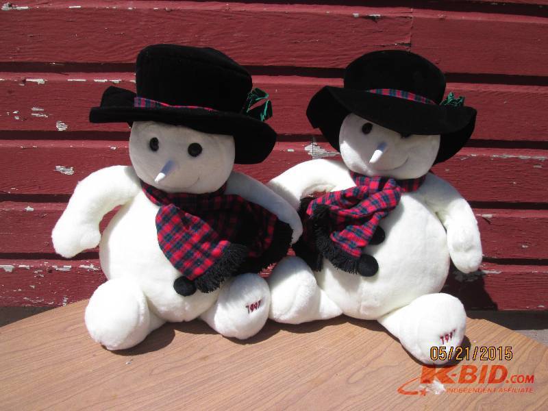 Pair of large snowmen...