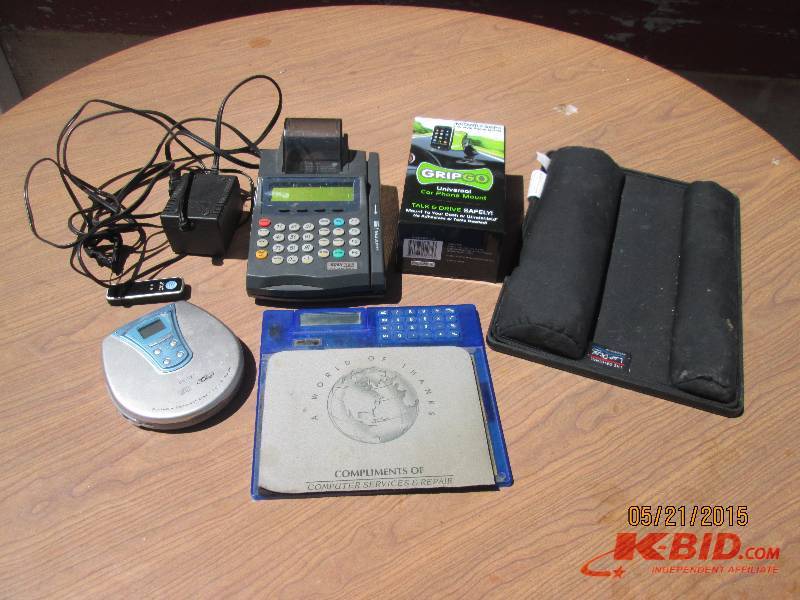 Small lot of office items and elect...