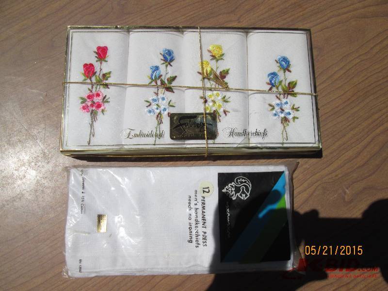 His and Hers hankerchiefs. New in p...