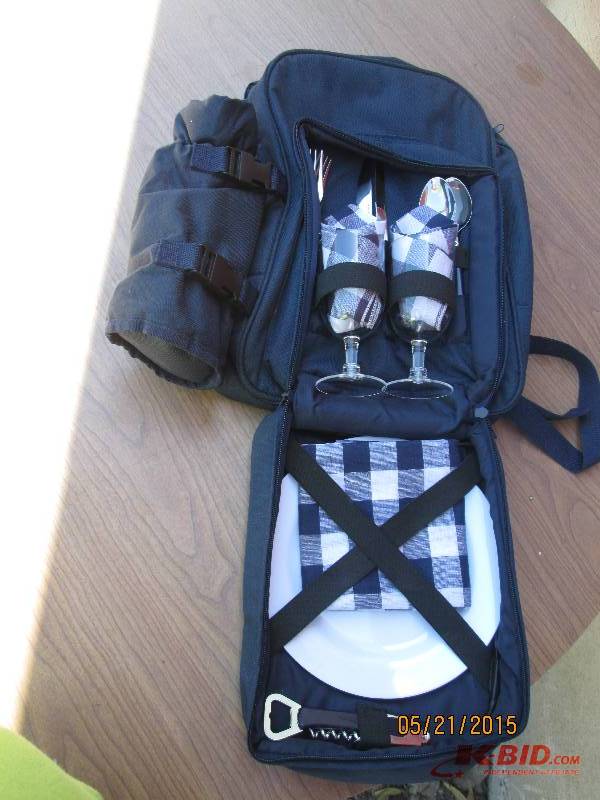 Backpackpicnic set. Includes bottl...