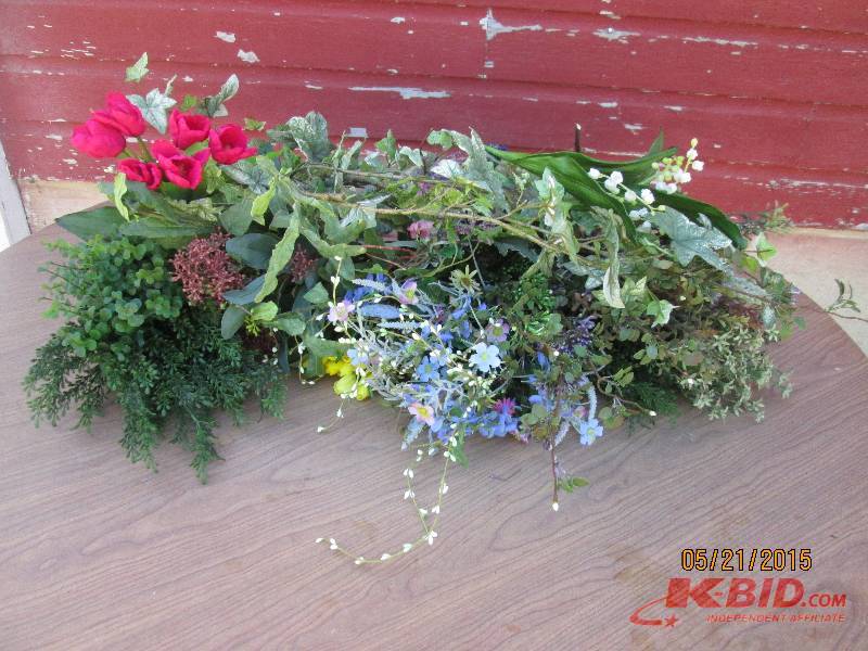 Large lot of artificial flowers and...