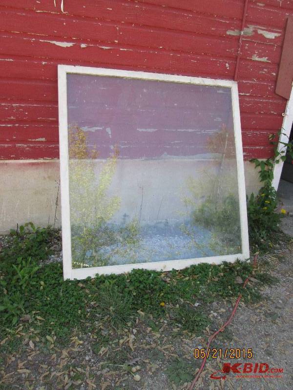 Large storm window. Measures 53 12...