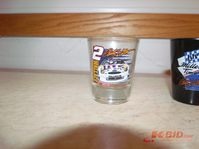 Lot of 5 Rusty Wallace shot glasses