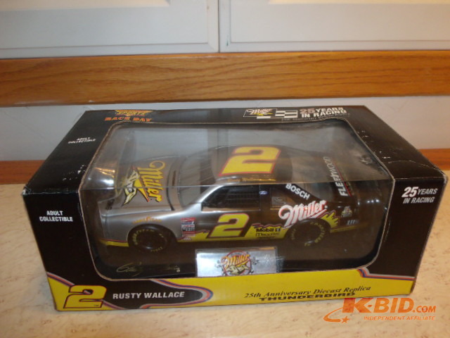 Lot of 3 Rusty Wallace  Miller Lite 25th Anniversary Diecasts