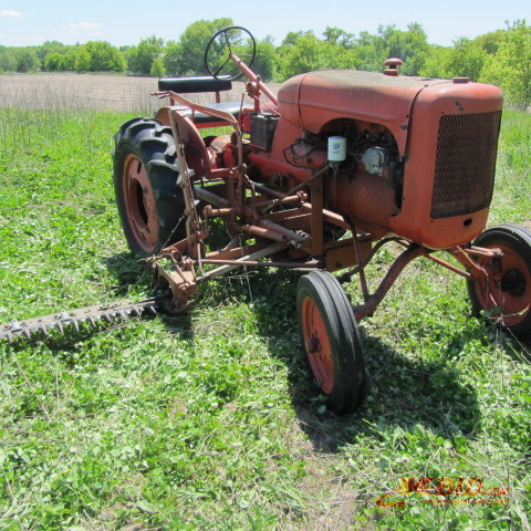 lot 5 image: Allis Chalmers B Tractor, Sickle Mower