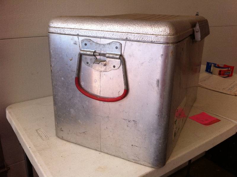 Vintage Aluminum Cooler
