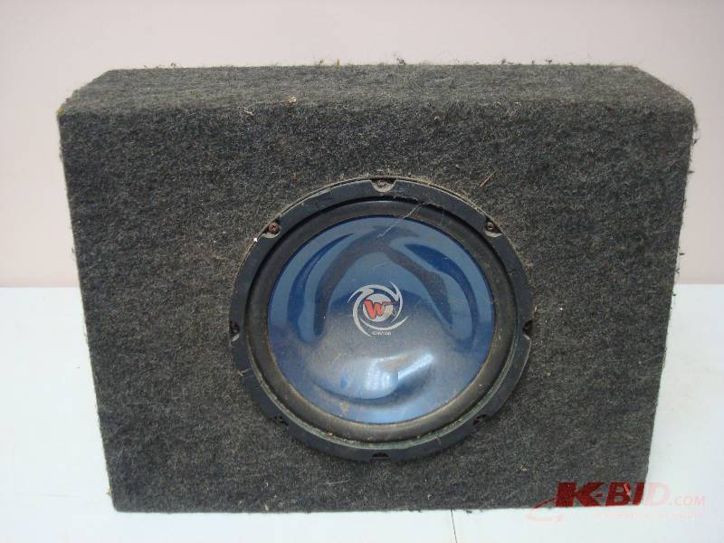 lot 11 image: Speaker Box With Sub, Untested, Used, Shows Wear