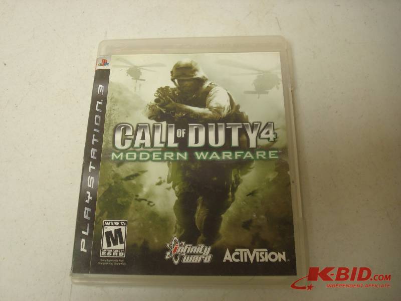 lot 23 image: Call Of Duty 4 PS3 Game, Works Fine