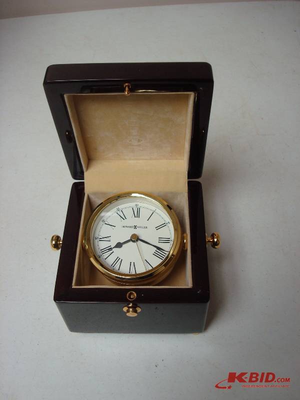lot 44 image: Howard Miller Clock, Face Cover Is Loose