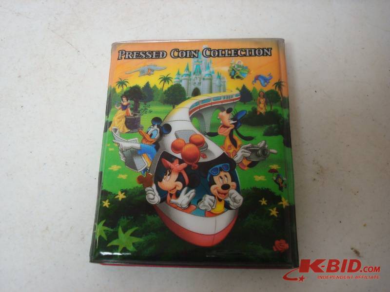 lot 73 image: Disney Pressed Coin Book With Some Coins