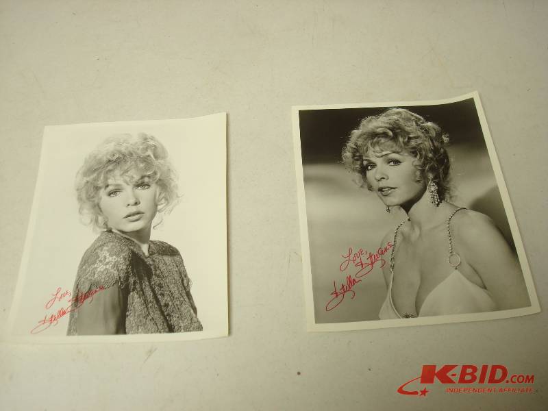 lot 91 image: Two Signed Autograph Stella Stevens Photos