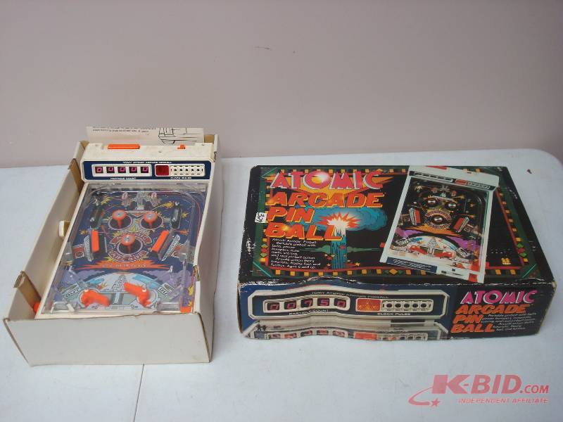 lot 113 image: Atomic Pinball Game, Used, Shows Wear, For Parts