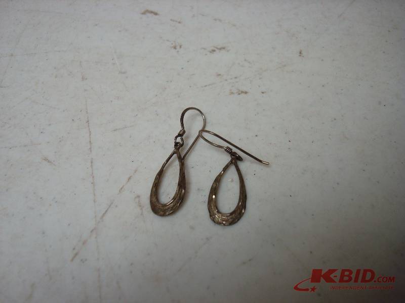 lot 127 image: Pair Of Silver Earrings