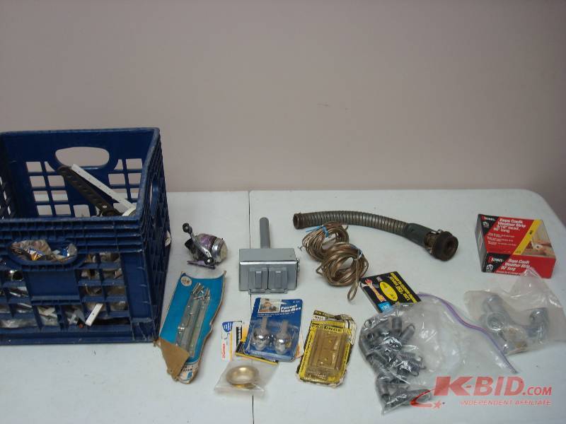 lot 147 image: Crate With Some Hardware