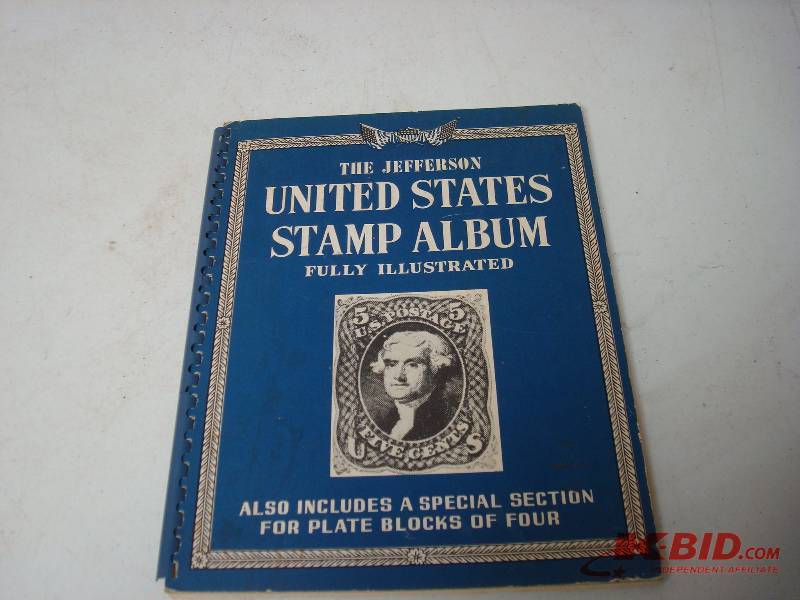 lot 150 image: US Jefferson Stamp Album, Some Wear