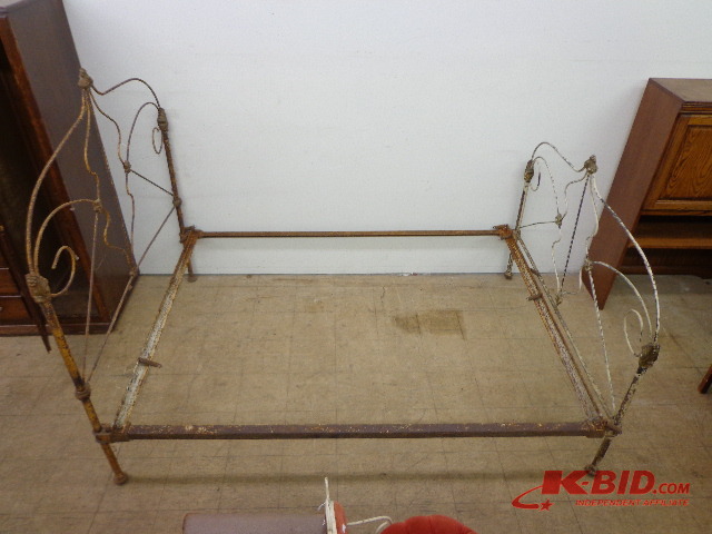 Vintage Steel Bed Frame Set