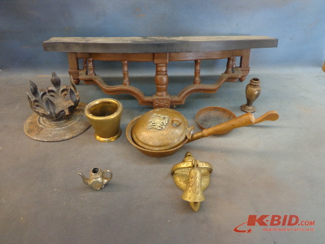 various brass items