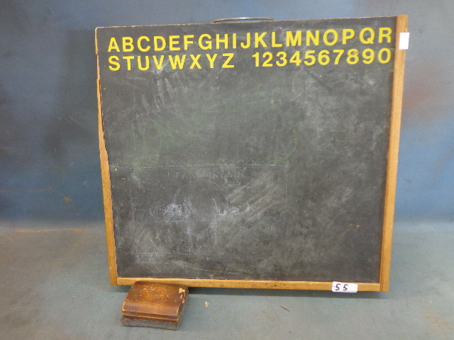 Vintage Childrens Chalk Board set