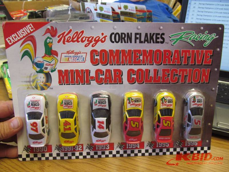 lot 41 image: 164 scale Kelloggs Commemorative NASCAR Diest Stock Car Set