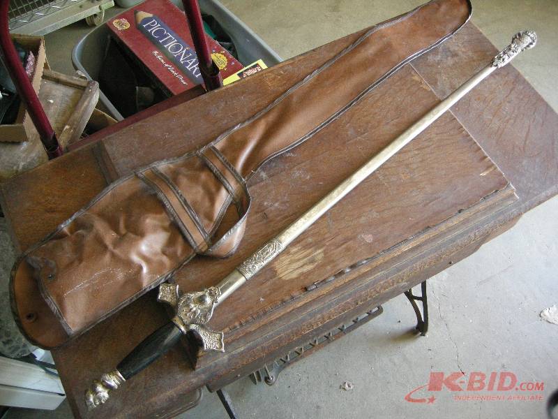 lot 65 image: Vintage Knights of Columbus Sword