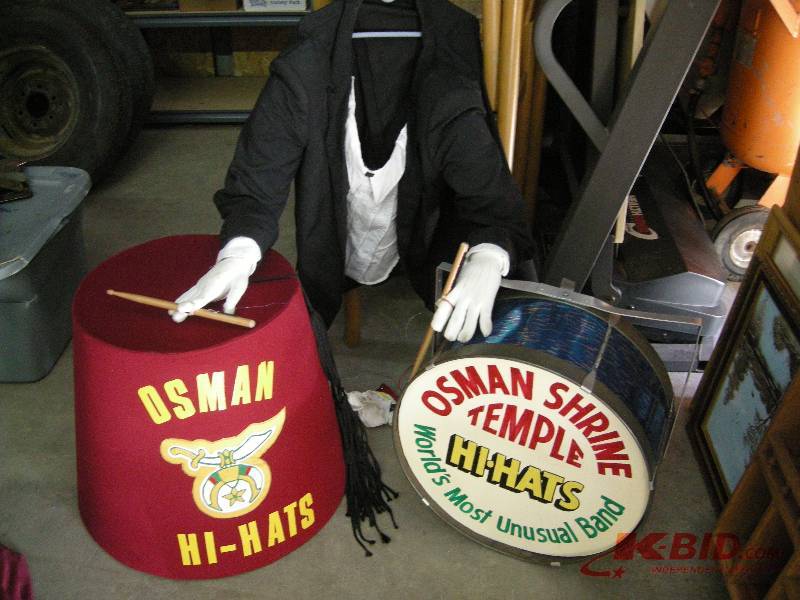 lot 66 image: Vintage OSMAN Hi-Hats Shriner items