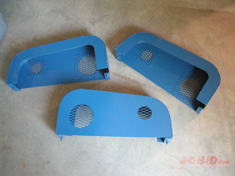lot 89 image: 3 metal motor covers